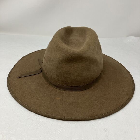 Akubra Coober Pedy Felt Hat Men's Size 55 Brown Cowboy Outback Style - Picture 4 of 14